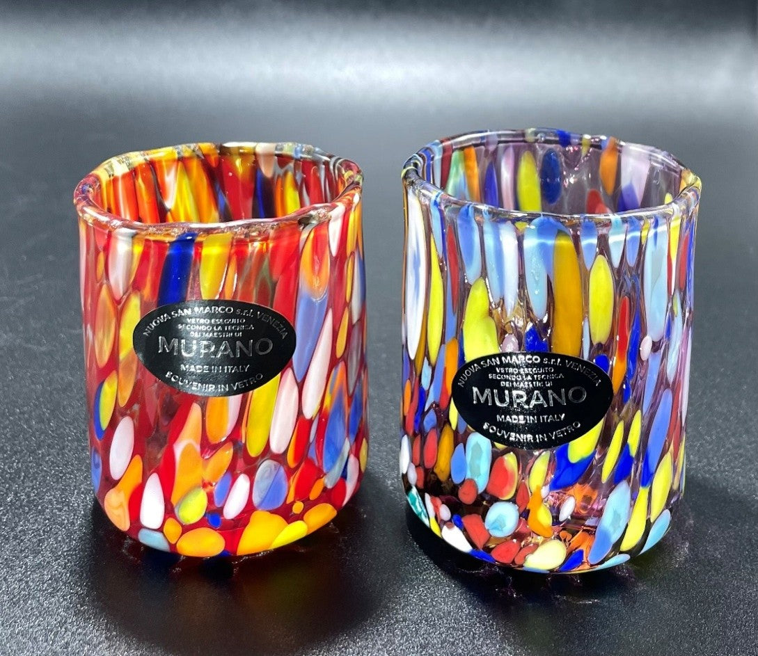 ベネチアンガラス ショットグラス ペアセット 各容量 約70ml