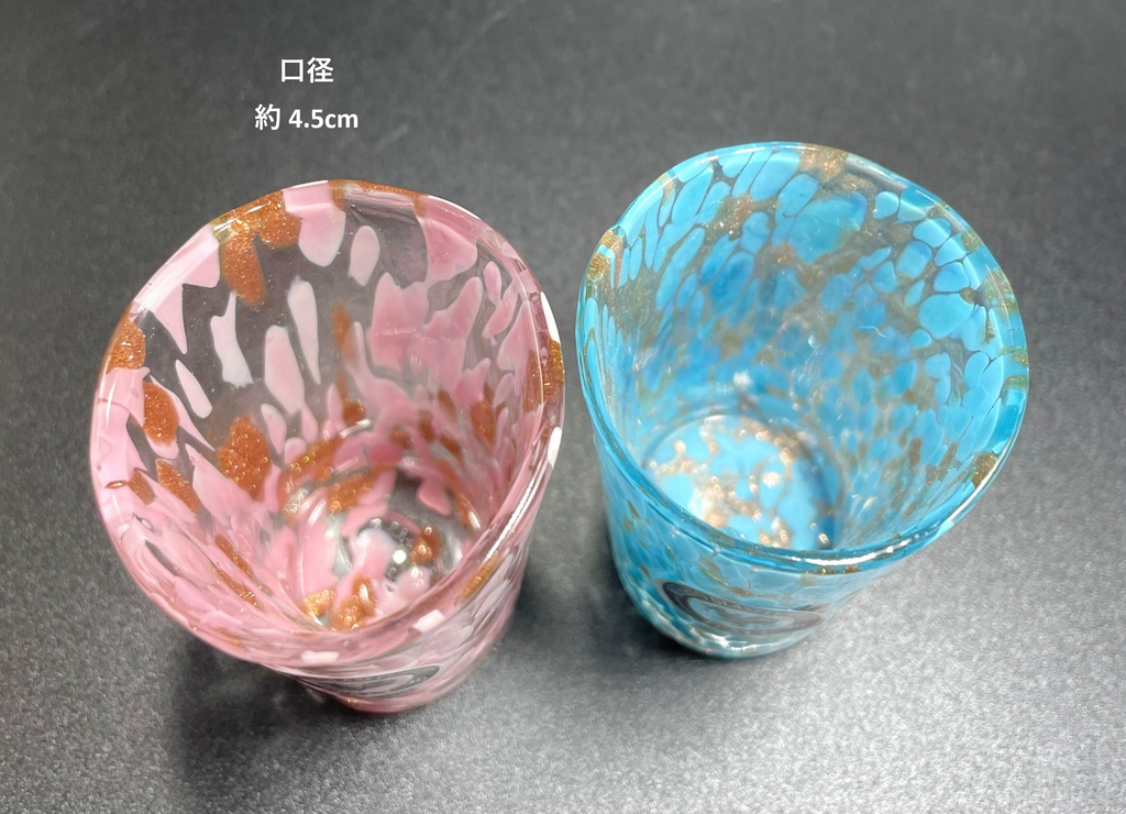 ベネチアンガラス ショットグラス ペアセット　各容量 50ml