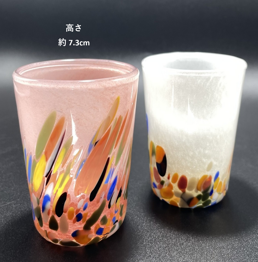 ベネチアンガラス ショットグラス ペアセット 各容量 約80ml