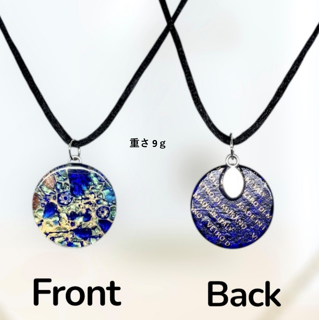 ベネチアンガラス ネックレス ピアスセット