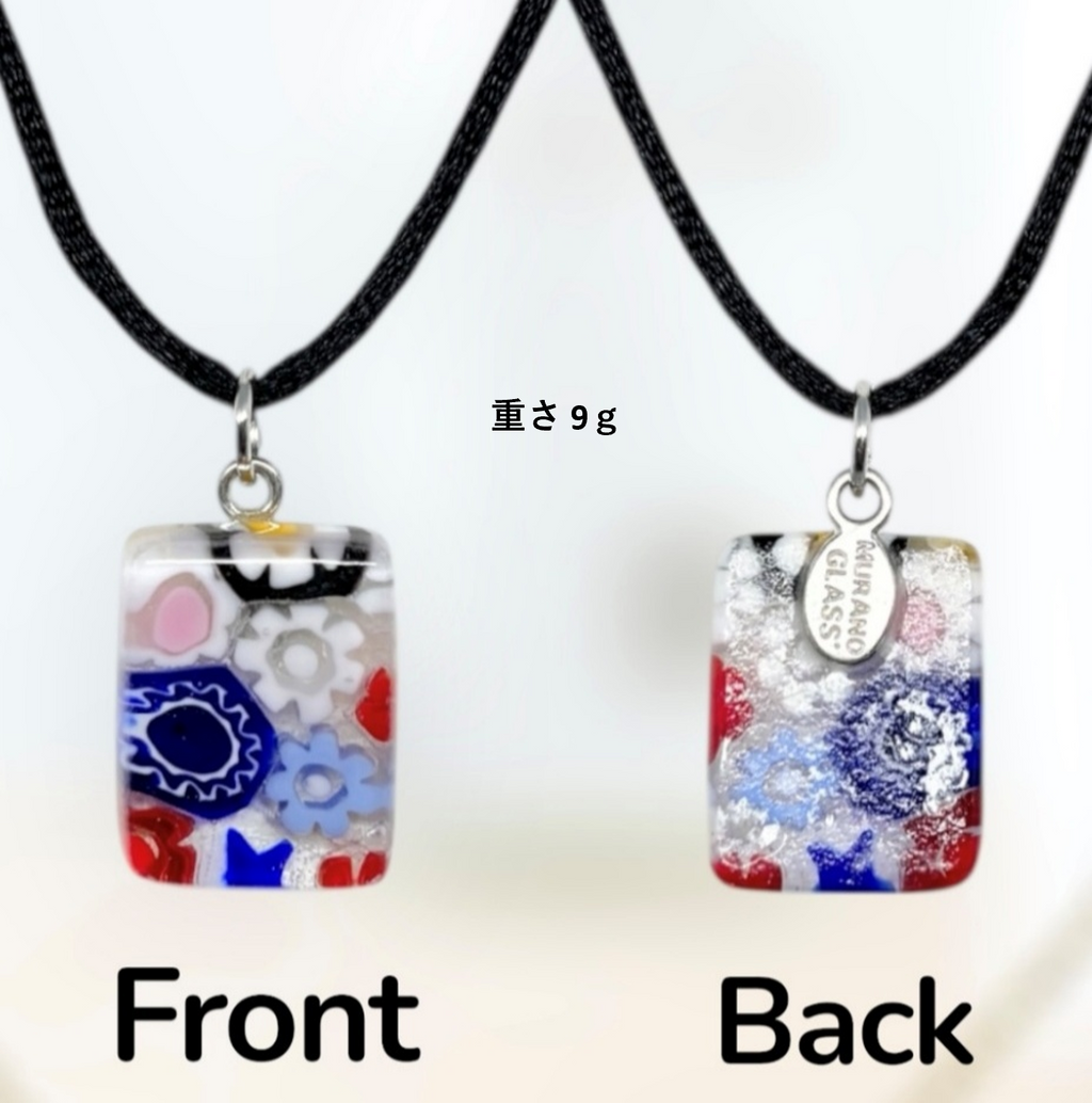 ベネチアンガラス ネックレス ピアスセット