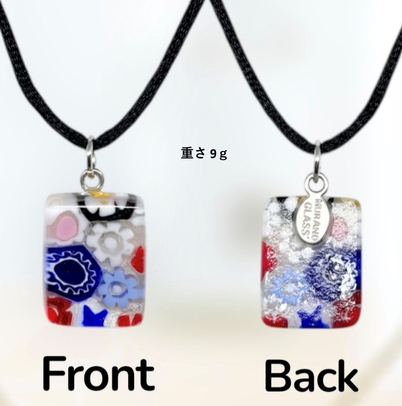ベネチアンガラス ネックレス ピアスセット