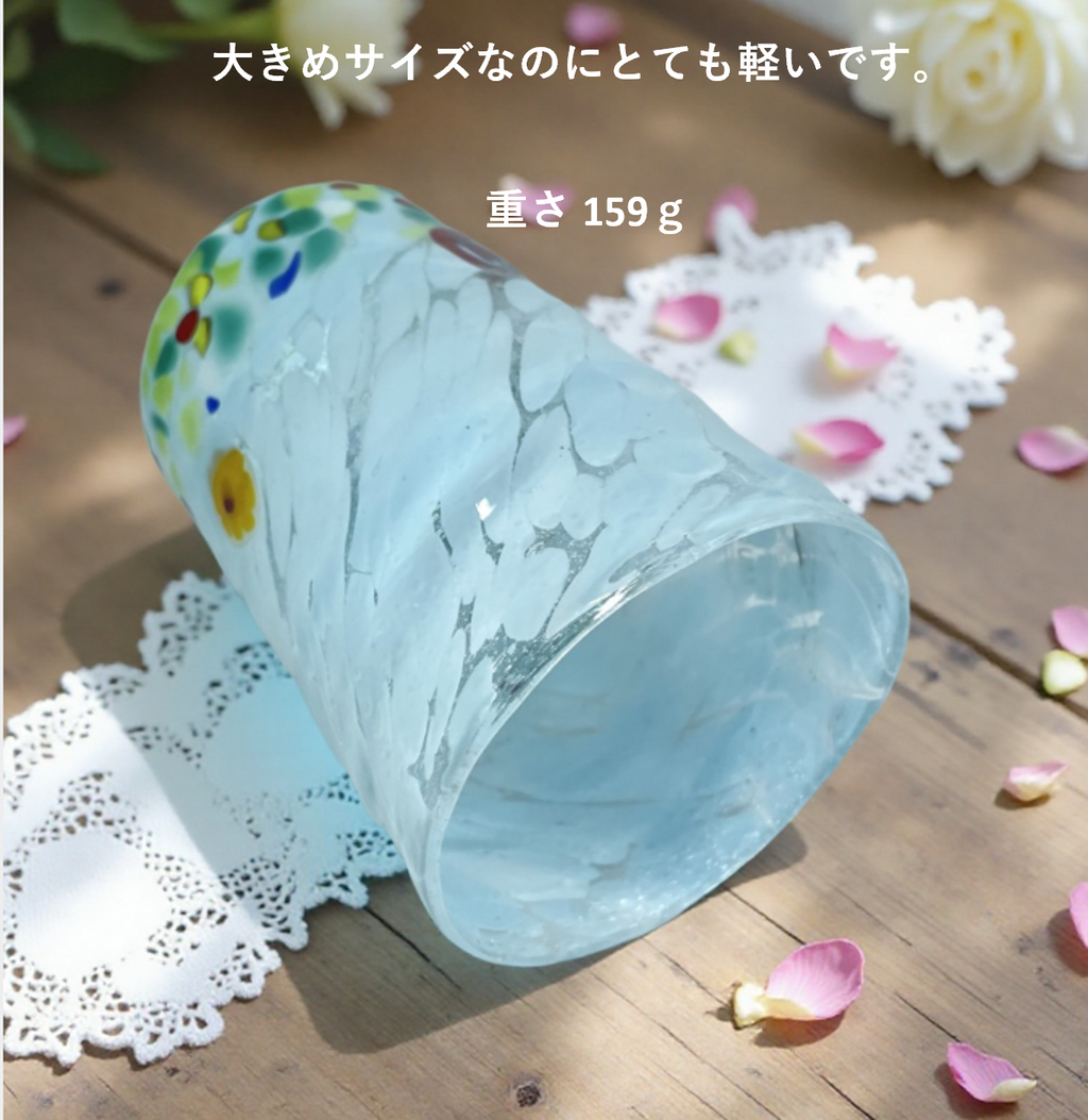 ベネチアンガラス ガラスグラス 容量 約400ml