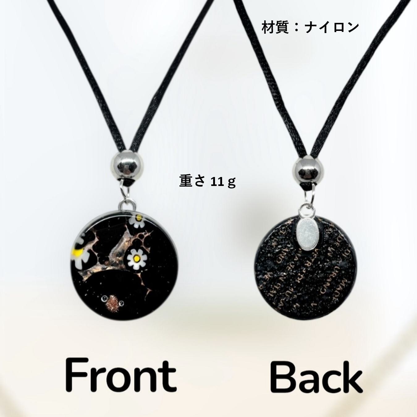 ベネチアンガラス ネックレス ピアスセット