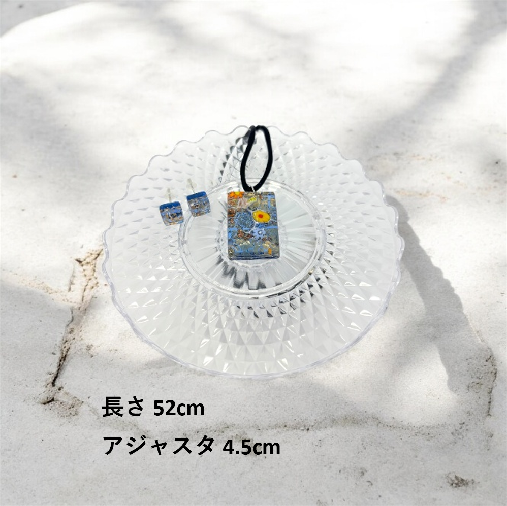 ベネチアンガラス ネックレス ピアスセット